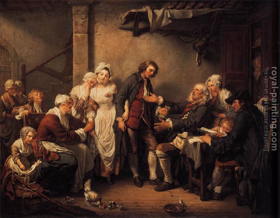 Jean-Baptiste Greuze : L Accordee de Village
